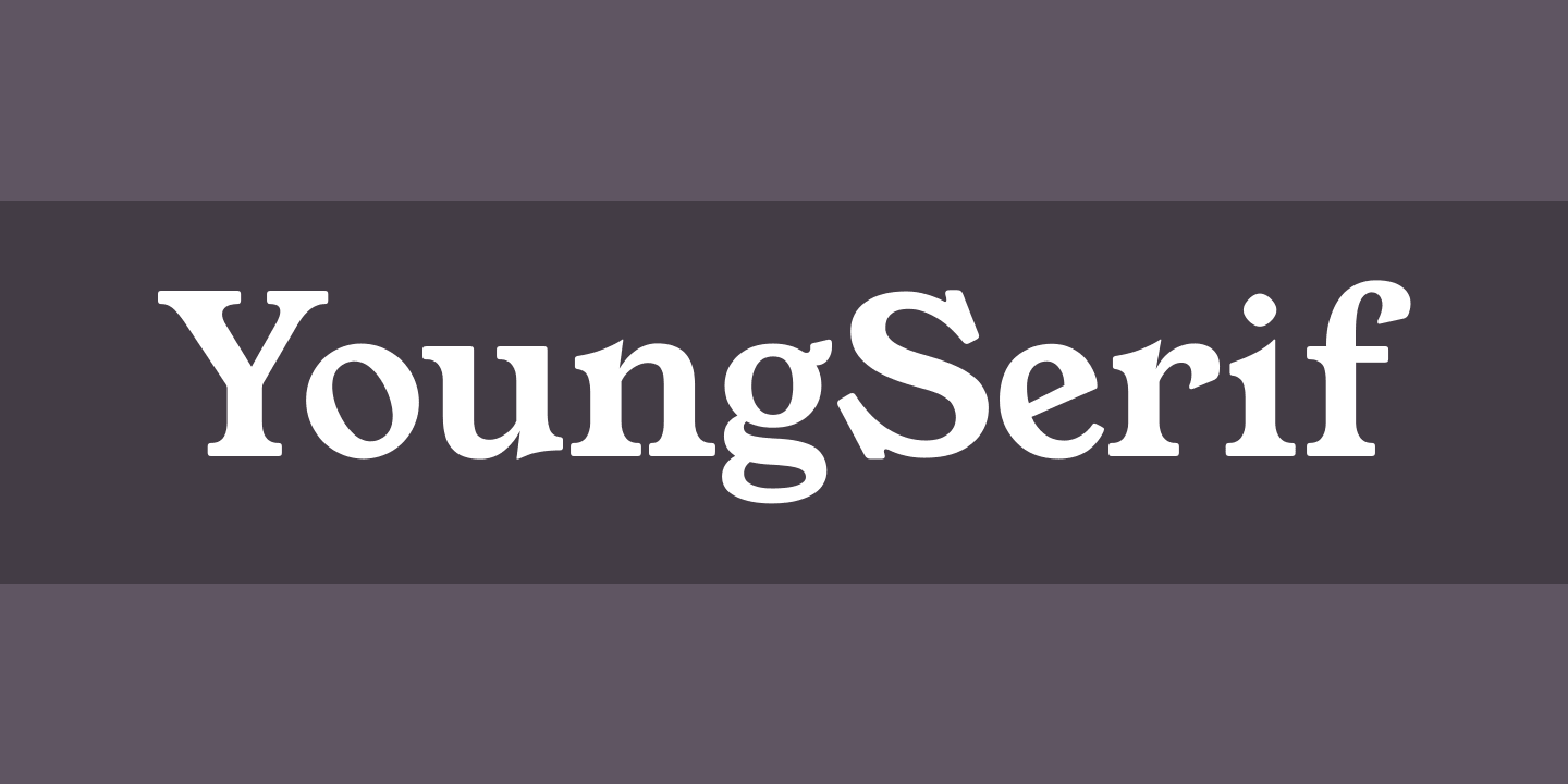 YoungSerif Regular Font preview